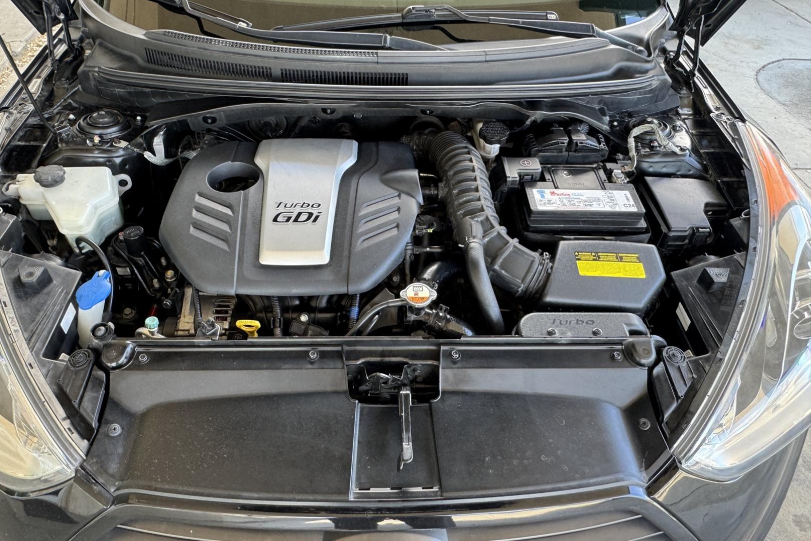 2013 Black /Black/Blue Hyundai Veloster Turbo Coupe (KMHTC6AE3DU) with an 4 Cyl 1.6 Liter Turbo engine, Automatic 6 Speed transmission, located at 2304 W. Main St., Boise, ID, 83702, (208) 342-7777, 43.622105, -116.218658 - Low Mileage Veloster! - Photo#15