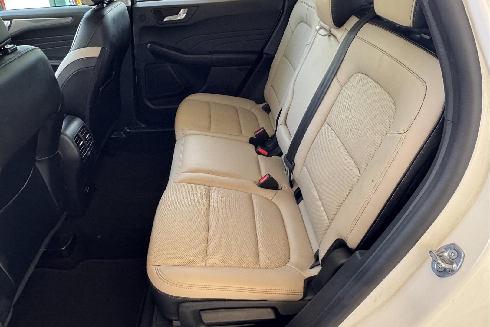 2021 White /Tan/Black Ford Escape Titanium (1FMCU9J92MU) with an 4 Cyl 2.0 Liter Turbo engine, Automatic 8 Speed transmission, located at 2304 W. Main St., Boise, ID, 83702, (208) 342-7777, 43.622105, -116.218658 - New Tires! Great Fuel Economy! Loaded With Safety Features - Photo#10