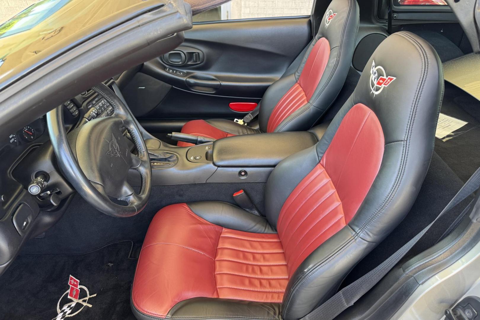 2001 Pewter /Red/Black Chevrolet Corvette Coupe (1G1YY22G315) with an V8 5.7 Lter engine, Automatic transmission, located at 2304 W. Main St., Boise, ID, 83702, (208) 342-7777, 43.622105, -116.218658 - New Tires! Low Mileage! Ready To Play! - Photo#5