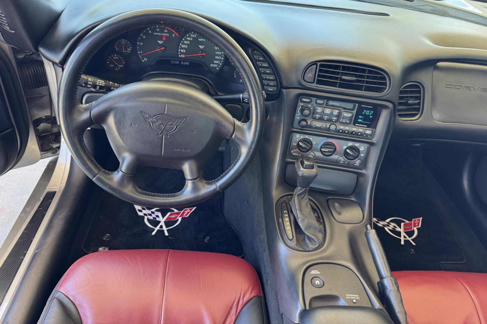 2001 Pewter /Red/Black Chevrolet Corvette Coupe (1G1YY22G315) with an V8 5.7 Lter engine, Automatic transmission, located at 2304 W. Main St., Boise, ID, 83702, (208) 342-7777, 43.622105, -116.218658 - New Tires! Low Mileage! Ready To Play! - Photo#6