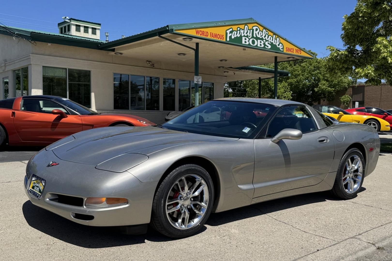 2001 Pewter /Red/Black Chevrolet Corvette Coupe (1G1YY22G315) with an V8 5.7 Lter engine, Automatic transmission, located at 2304 W. Main St., Boise, ID, 83702, (208) 342-7777, 43.622105, -116.218658 - New Tires! Low Mileage! Ready To Play! - Photo#16