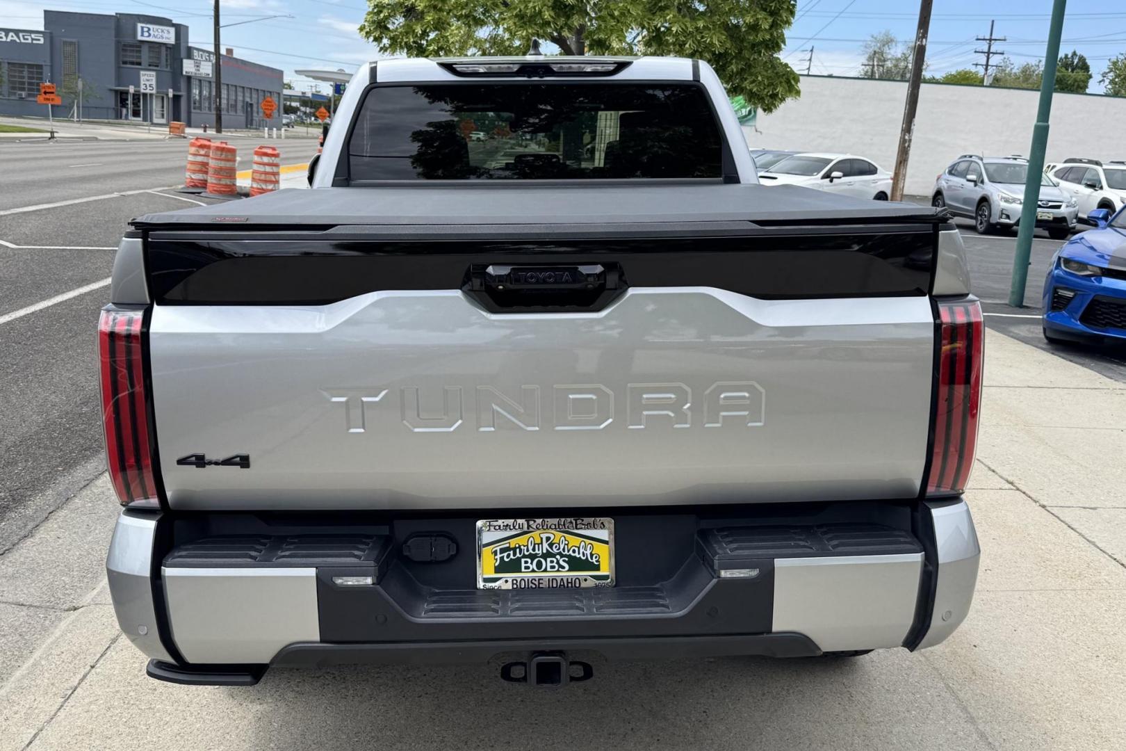 2024 Silver /Black Toyota Tundra Platinum (5TFNA5EC1RX) with an V6 3.4 Liter Twin Turbo engine, Automatic 10 Speed transmission, located at 2304 W. Main St., Boise, ID, 83702, (208) 342-7777, 43.622105, -116.218658 - A Lot Of Remaining Factory Warranty! - Photo#1