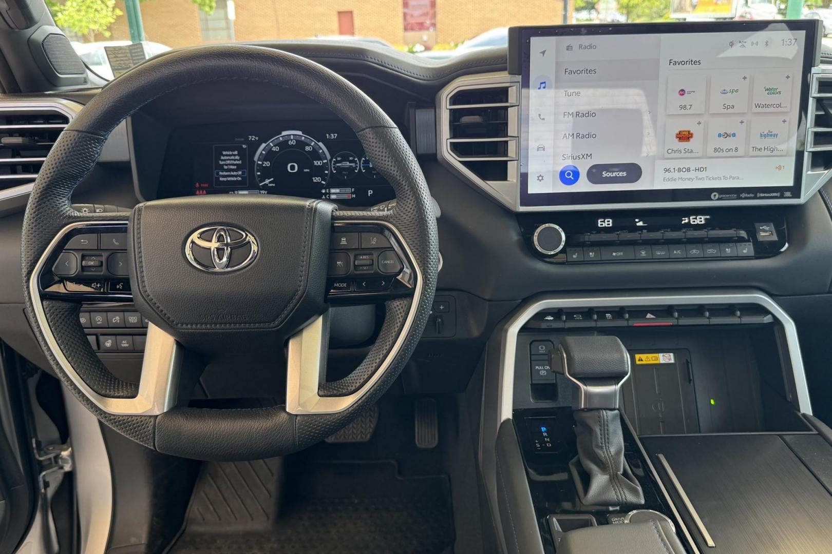2024 Silver /Black Toyota Tundra Platinum (5TFNA5EC1RX) with an V6 3.4 Liter Twin Turbo engine, Automatic 10 Speed transmission, located at 2304 W. Main St., Boise, ID, 83702, (208) 342-7777, 43.622105, -116.218658 - A Lot Of Remaining Factory Warranty! - Photo#17