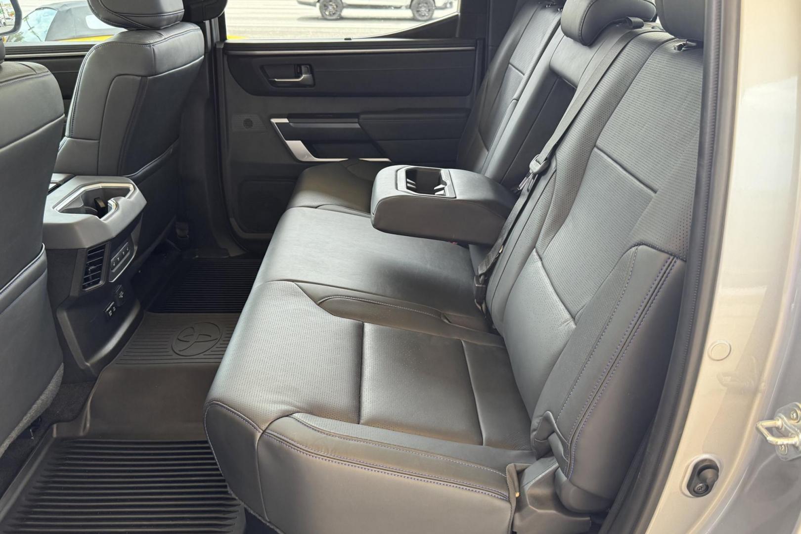 2024 Silver /Black Toyota Tundra Platinum (5TFNA5EC1RX) with an V6 3.4 Liter Twin Turbo engine, Automatic 10 Speed transmission, located at 2304 W. Main St., Boise, ID, 83702, (208) 342-7777, 43.622105, -116.218658 - A Lot Of Remaining Factory Warranty! - Photo#15
