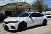 2024 White /Black Honda Civic Hatchback Sport (19XFL2H80RE) with an 4 Cyl 2.0 Liter engine, Automatic transmission, located at 2304 W. Main St., Boise, ID, 83702, (208) 342-7777, 43.622105, -116.218658 - Remaining Factory Warranty! Fun To Drive! - Photo#0