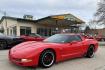 2002 Victory Red /Red/Black Chevrolet Corvette Z06 (1G1YY12S725) with an V8 5.7 Liter engine, 6 Speed Manual transmission, located at 2304 W. Main St., Boise, ID, 83702, (208) 342-7777, 43.622105, -116.218658 - LS6 405 Horse Power! - Photo#0