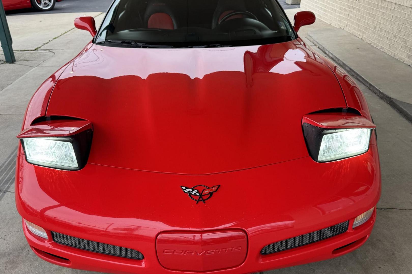 2002 Victory Red /Red/Black Chevrolet Corvette Z06 (1G1YY12S725) with an V8 5.7 Liter engine, 6 Speed Manual transmission, located at 2304 W. Main St., Boise, ID, 83702, (208) 342-7777, 43.622105, -116.218658 - LS6 405 Horse Power! - Photo#11