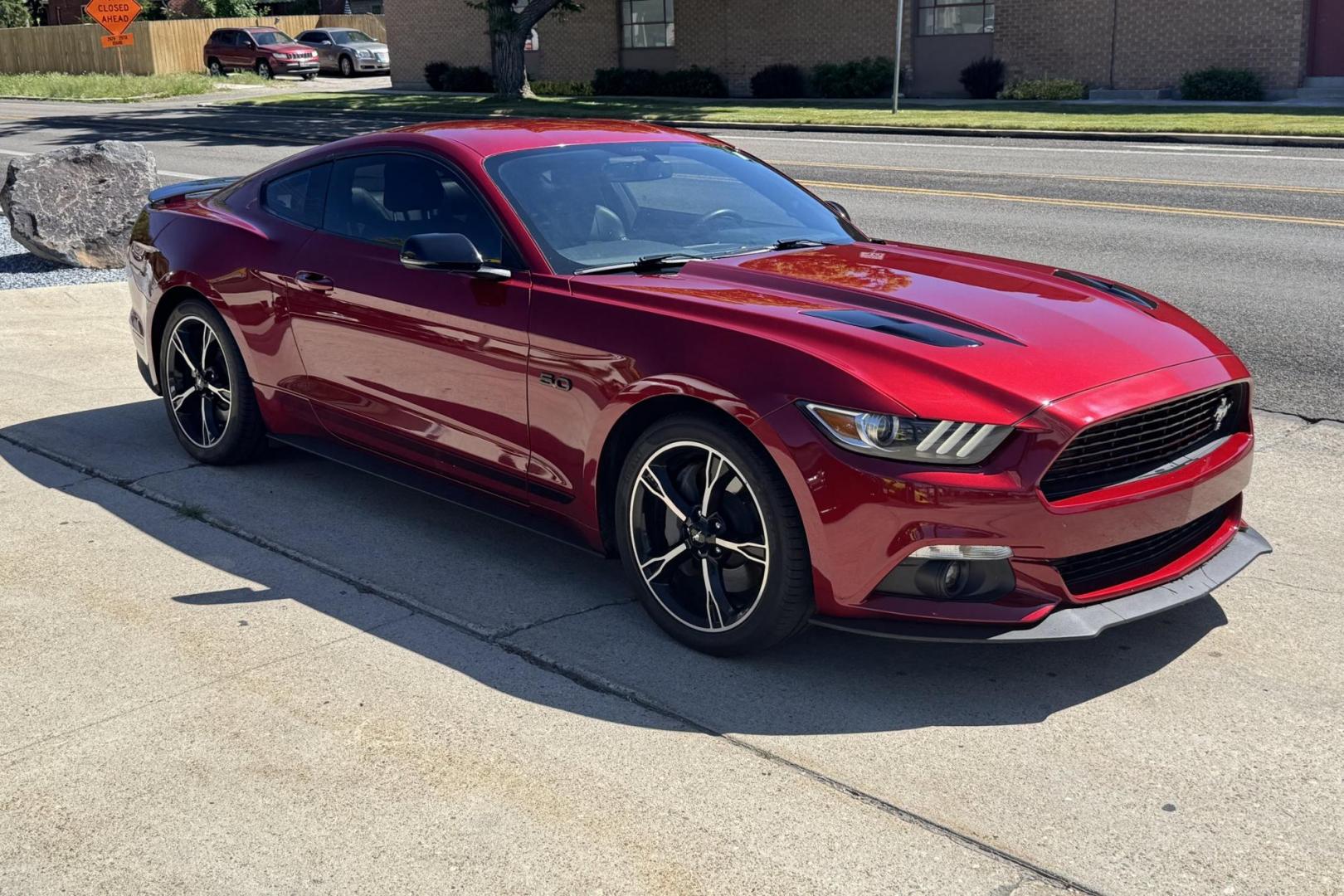 2016 Ruby Red Metallic /Black Ford Mustang GT Premium California Special (1FA6P8CFXG5) with an V8 5.0 Liter engine, Automatic 6 Speed transmission, located at 2304 W. Main St., Boise, ID, 83702, (208) 342-7777, 43.622105, -116.218658 - Highly Optioned And Clean! - Photo#2