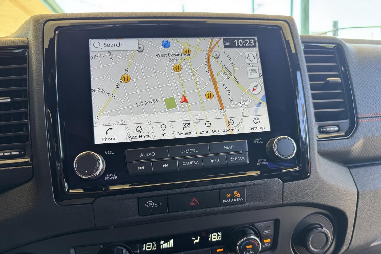 2023 Black /Black Nissan Frontier PRO-4X (1N6ED1EKXPN) with an V6 3.8 Liter engine, Automatic 9 Speed transmission, located at 2304 W. Main St., Boise, ID, 83702, (208) 342-7777, 43.622105, -116.218658 - Remaining Factory Warranty! Really Cool Truck! - Photo#7