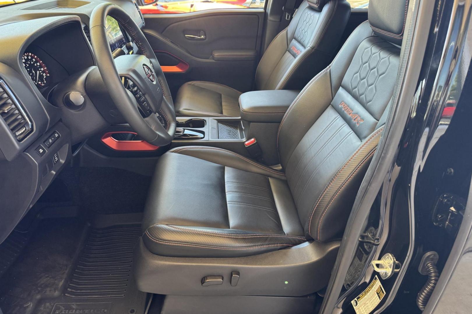 2023 Black /Black Nissan Frontier PRO-4X (1N6ED1EKXPN) with an V6 3.8 Liter engine, Automatic 9 Speed transmission, located at 2304 W. Main St., Boise, ID, 83702, (208) 342-7777, 43.622105, -116.218658 - Remaining Factory Warranty! Really Cool Truck! - Photo#14