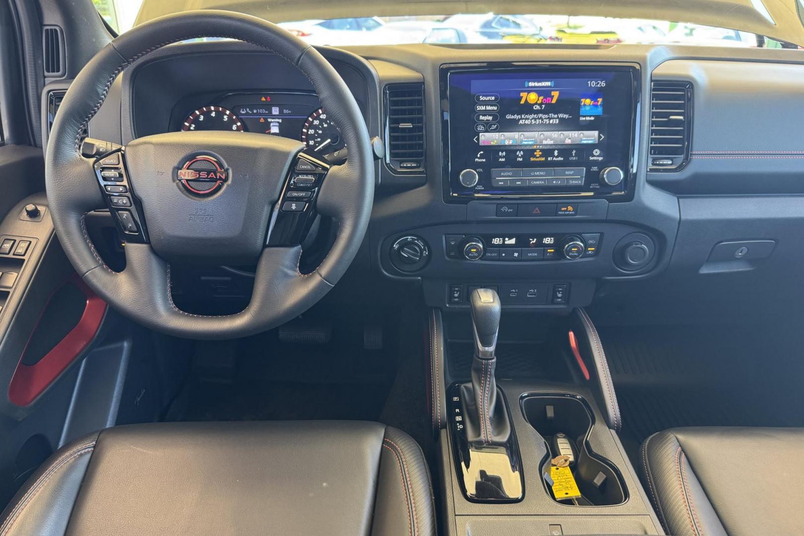 2023 Black /Black Nissan Frontier PRO-4X (1N6ED1EKXPN) with an V6 3.8 Liter engine, Automatic 9 Speed transmission, located at 2304 W. Main St., Boise, ID, 83702, (208) 342-7777, 43.622105, -116.218658 - Remaining Factory Warranty! Really Cool Truck! - Photo#17