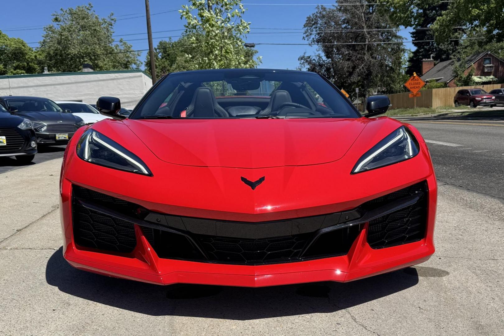 2024 Torch Red /Jet Black Chevrolet Corvette Stingray E-Ray 2LZ (1G1YL3D43R5) with an V8 6.2 Liter engine, Automatic 8 Speed transmission, located at 2304 W. Main St., Boise, ID, 83702, (208) 342-7777, 43.622105, -116.218658 - Photo#4