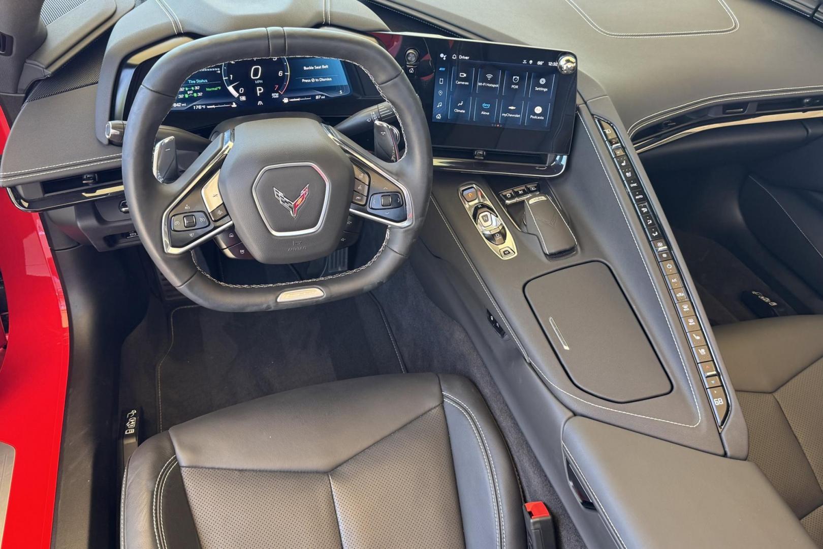 2024 Torch Red /Jet Black Chevrolet Corvette Stingray E-Ray 2LZ (1G1YL3D43R5) with an V8 6.2 Liter engine, Automatic 8 Speed transmission, located at 2304 W. Main St., Boise, ID, 83702, (208) 342-7777, 43.622105, -116.218658 - Photo#18
