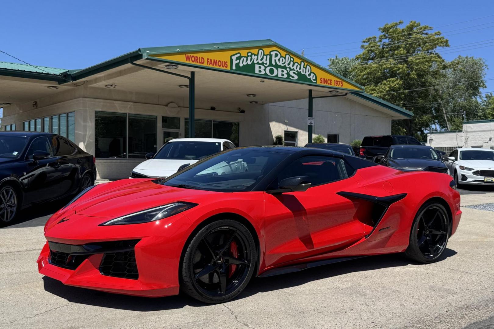 2024 Torch Red /Jet Black Chevrolet Corvette Stingray E-Ray 2LZ (1G1YL3D43R5) with an V8 6.2 Liter engine, Automatic 8 Speed transmission, located at 2304 W. Main St., Boise, ID, 83702, (208) 342-7777, 43.622105, -116.218658 - Photo#23