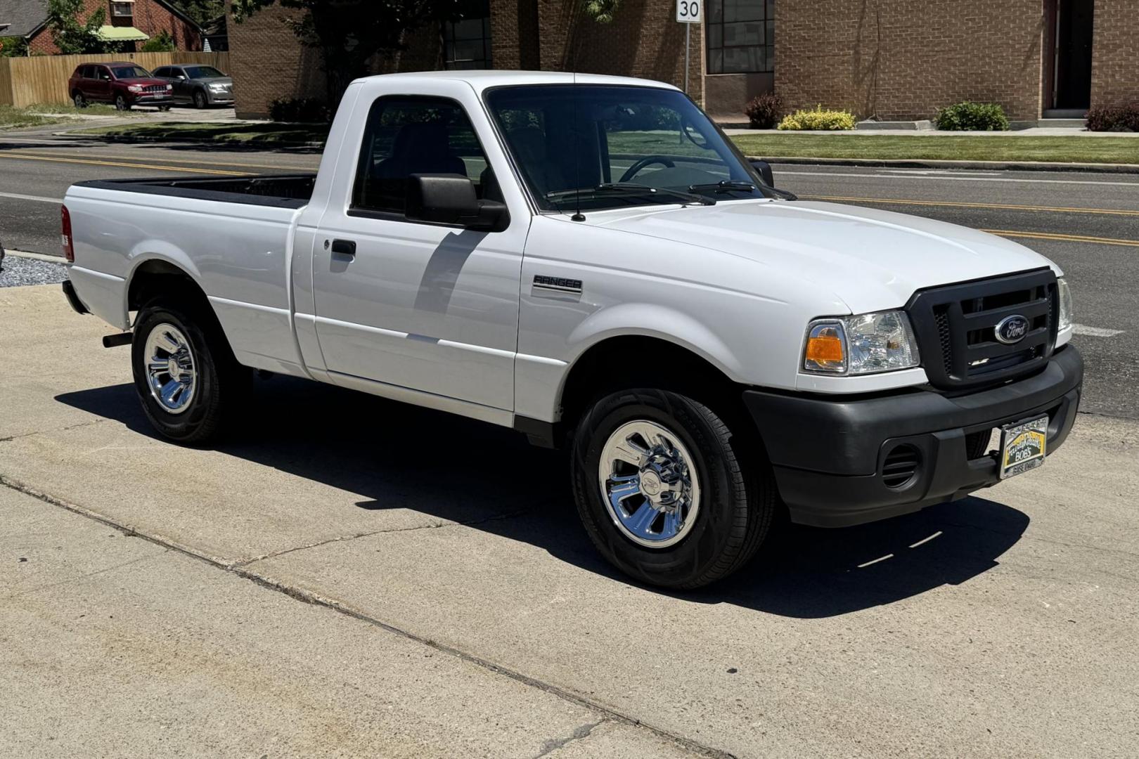 2008 Oxford White /Gray Ford Ranger XL (1FTYR10D18P) with an 4 Cyl 2.3 Liter engine, Automatic transmission, located at 2304 W. Main St., Boise, ID, 83702, (208) 342-7777, 43.622105, -116.218658 - Great Yard Work Truck! New Tires Too! - Photo#2