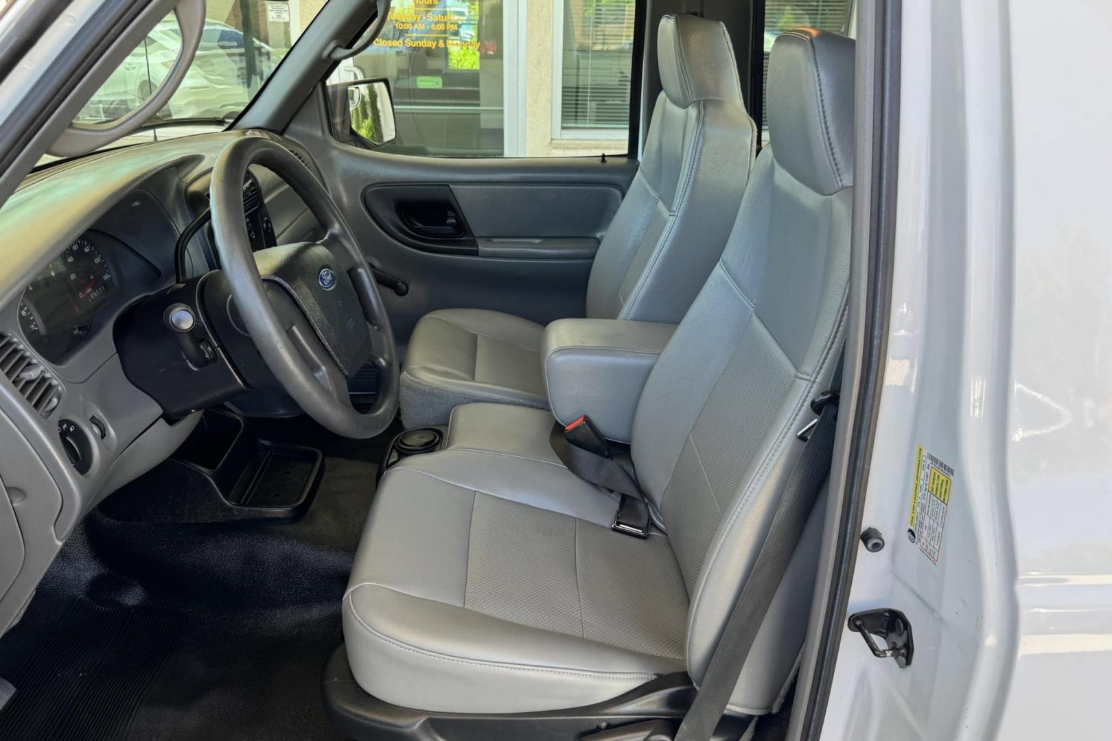 2008 Oxford White /Gray Ford Ranger XL (1FTYR10D18P) with an 4 Cyl 2.3 Liter engine, Automatic transmission, located at 2304 W. Main St., Boise, ID, 83702, (208) 342-7777, 43.622105, -116.218658 - Great Yard Work Truck! New Tires Too! - Photo#5
