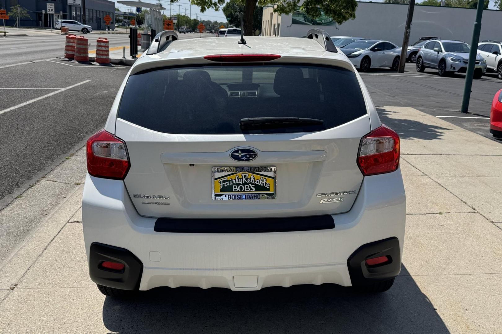 2017 Crystal White Pearl /Black Subaru Crosstrek Premium (JF2GPABC5H8) with an H4 2.0 Liter engine, Automatic transmission, located at 2304 W. Main St., Boise, ID, 83702, (208) 342-7777, 43.622105, -116.218658 - Photo#1