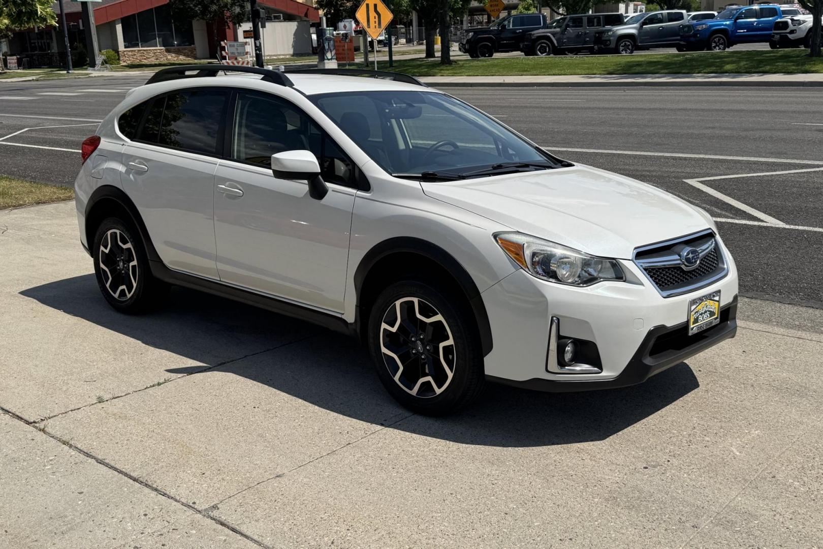 2017 Crystal White Pearl /Black Subaru Crosstrek Premium (JF2GPABC5H8) with an H4 2.0 Liter engine, Automatic transmission, located at 2304 W. Main St., Boise, ID, 83702, (208) 342-7777, 43.622105, -116.218658 - Photo#2
