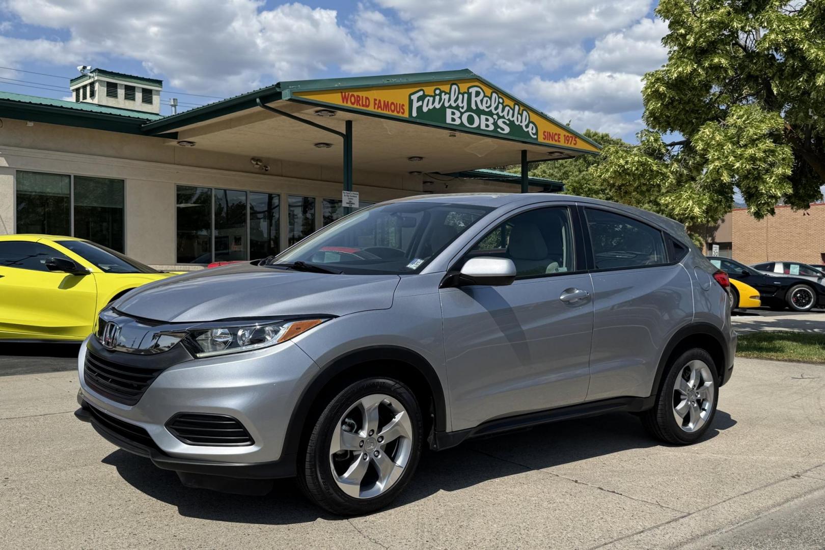 2020 Silver /Gray Honda HR-V LX (3CZRU6H3XLM) with an 4 Cyl 1.8 Liter engine, Automatic transmission, located at 2304 W. Main St., Boise, ID, 83702, (208) 342-7777, 43.622105, -116.218658 - New Tires! All Wheel Drive! Great On Gas Mileage! - Photo#0
