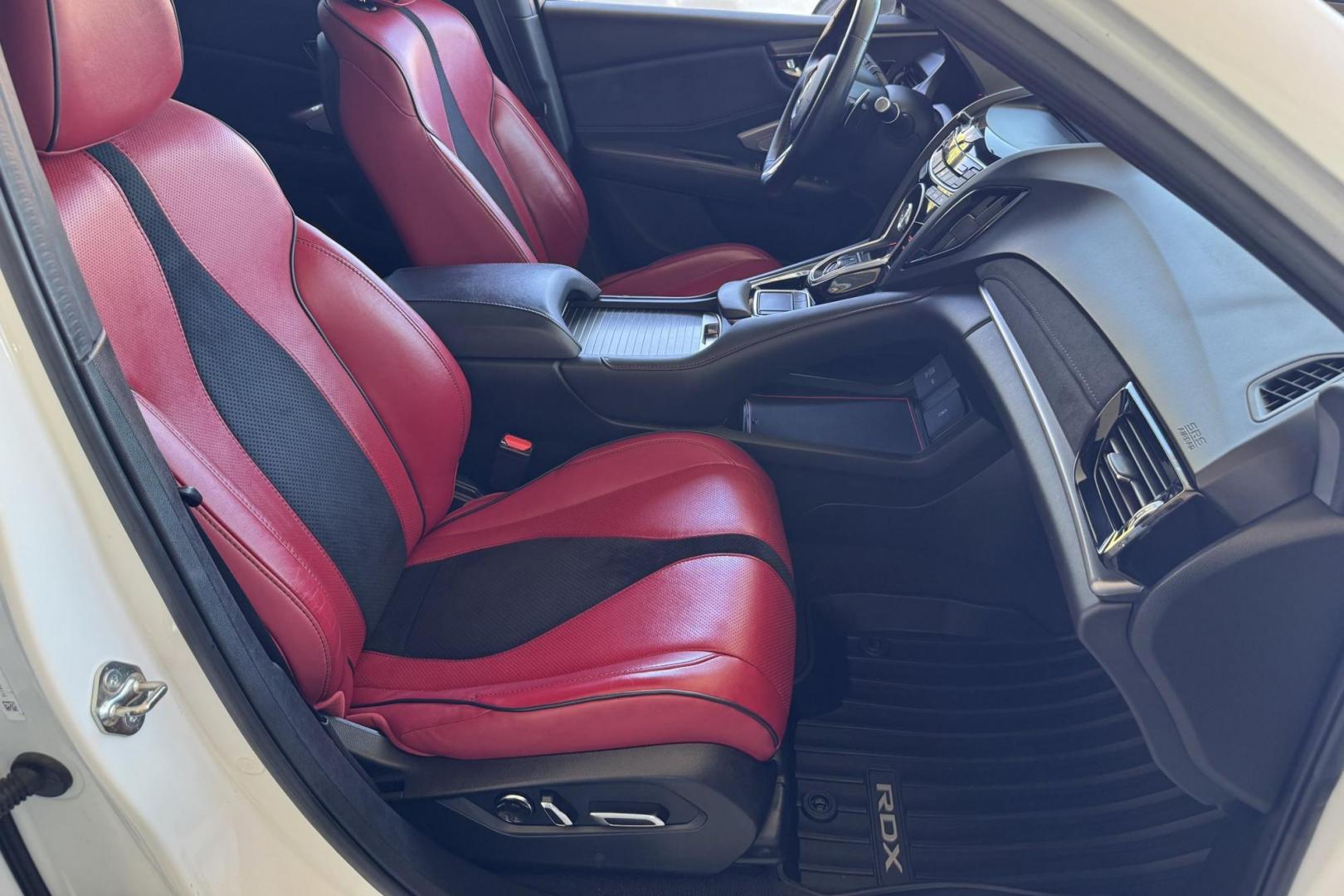 2019 White Diamond Pearl /Red/Black Acura RDX W/ A-Spec Pkg (5J8TC2H65KL) with an 4 Cyl 2.0 Liter Turbo engine, Automatic 10 Speed transmission, located at 2304 W. Main St., Boise, ID, 83702, (208) 342-7777, 43.622105, -116.218658 - New Tires! Loaded With Safety Features! - Photo#20