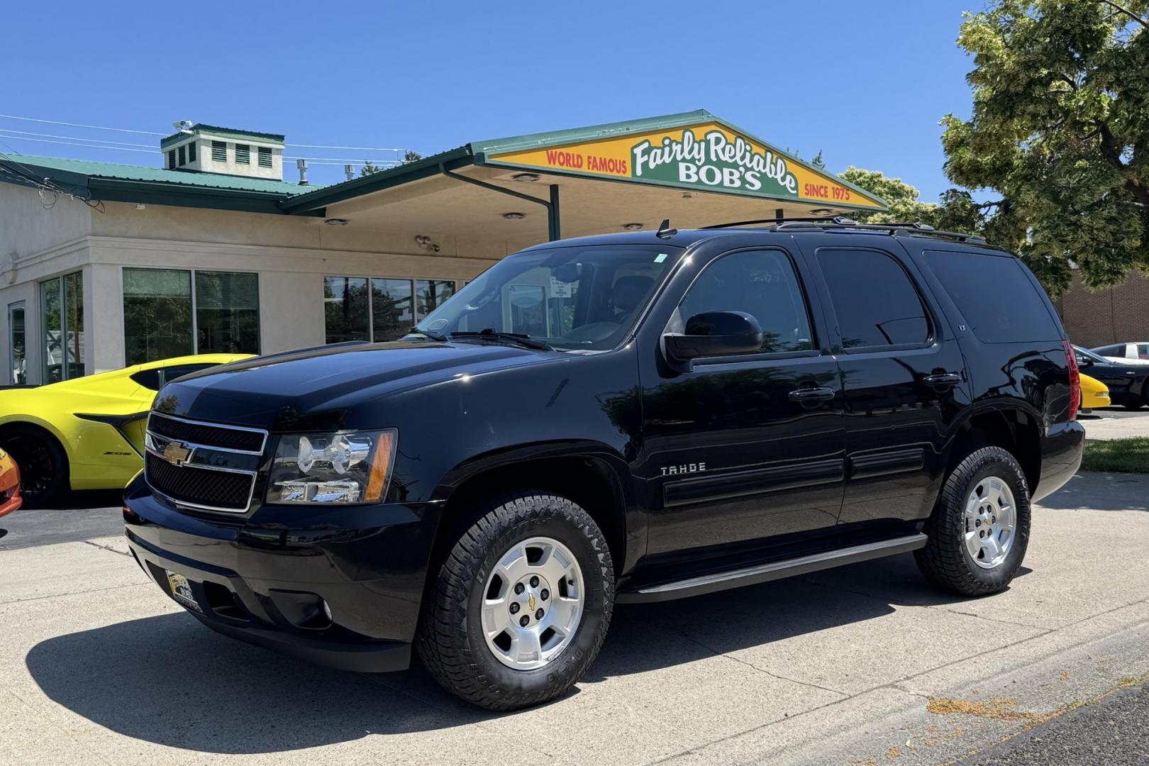2014 Black /Black Chevrolet Tahoe LT (1GNSKBE08ER) with an V8 5.3 Liter engine, Automatic transmission, located at 2304 W. Main St., Boise, ID, 83702, (208) 342-7777, 43.622105, -116.218658 - New Tires! 8 Passenger! - Photo#0