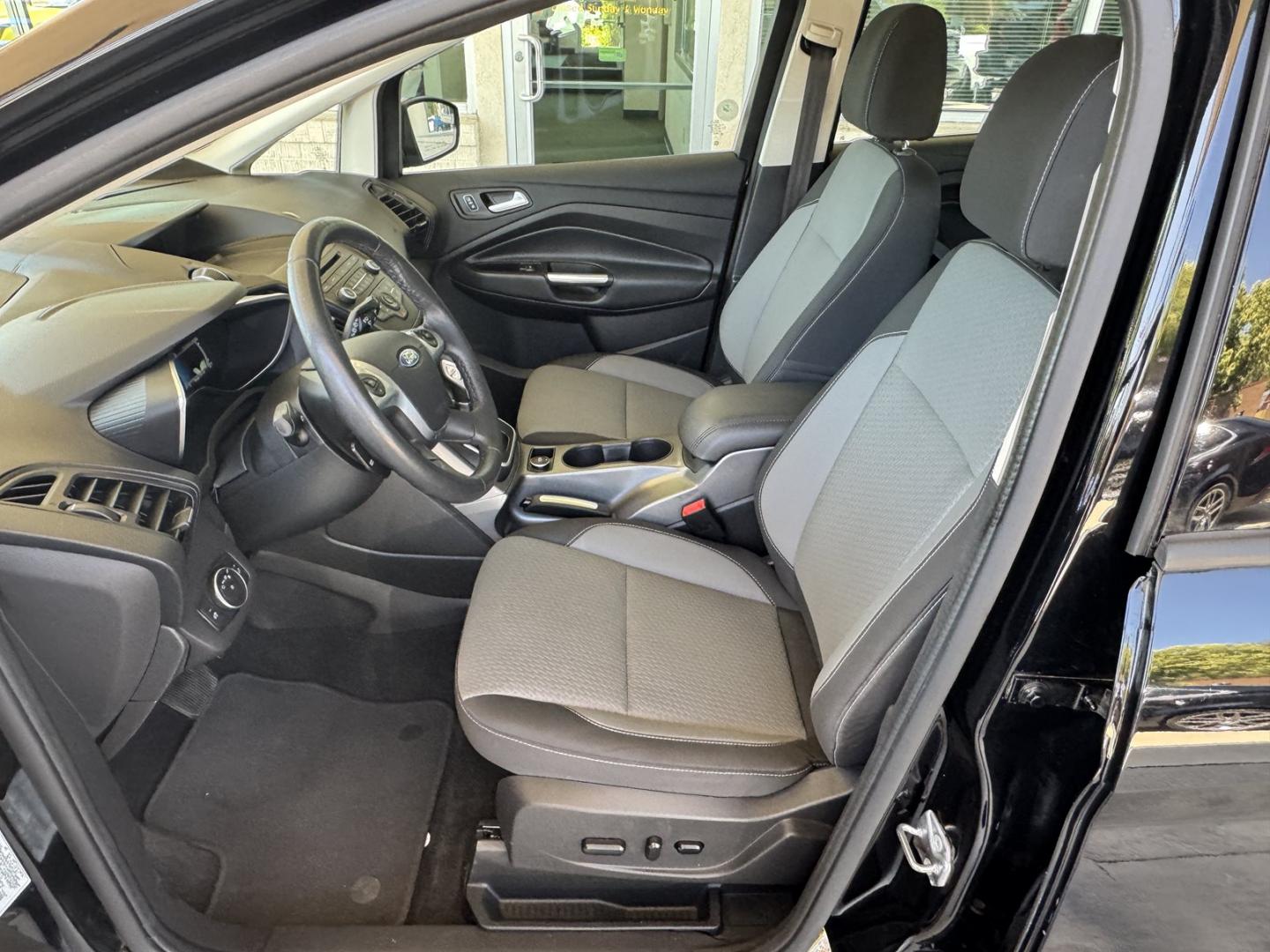 2017 Black /Gray Ford C-Max Hybrid SE (1FADP5AU7HL) with an 4 Cyl 2.0 Liter Hybrid engine, Automatic transmission, located at 2304 W. Main St., Boise, ID, 83702, (208) 342-7777, 43.622105, -116.218658 - Clean Low Mileage And Great Fuel Economy! - Photo#9