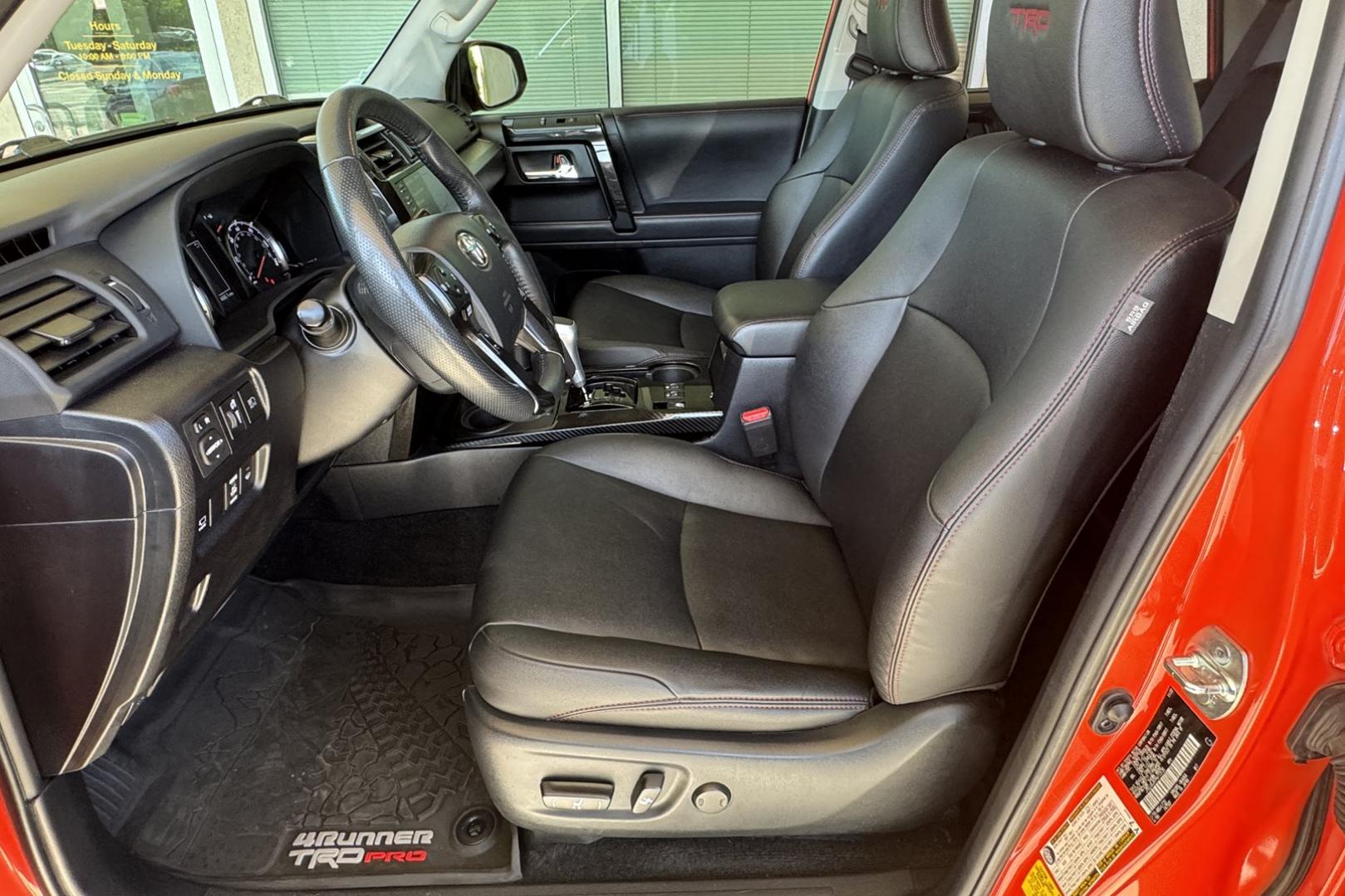 2023 Solar Octane /Black Toyota 4Runner TRD Pro (JTELU5JR7P6) with an V6 4.0 Liter engine, Automatic transmission, located at 2304 W. Main St., Boise, ID, 83702, (208) 342-7777, 43.622105, -116.218658 - Solar Octane TRD Pro! - Photo#15