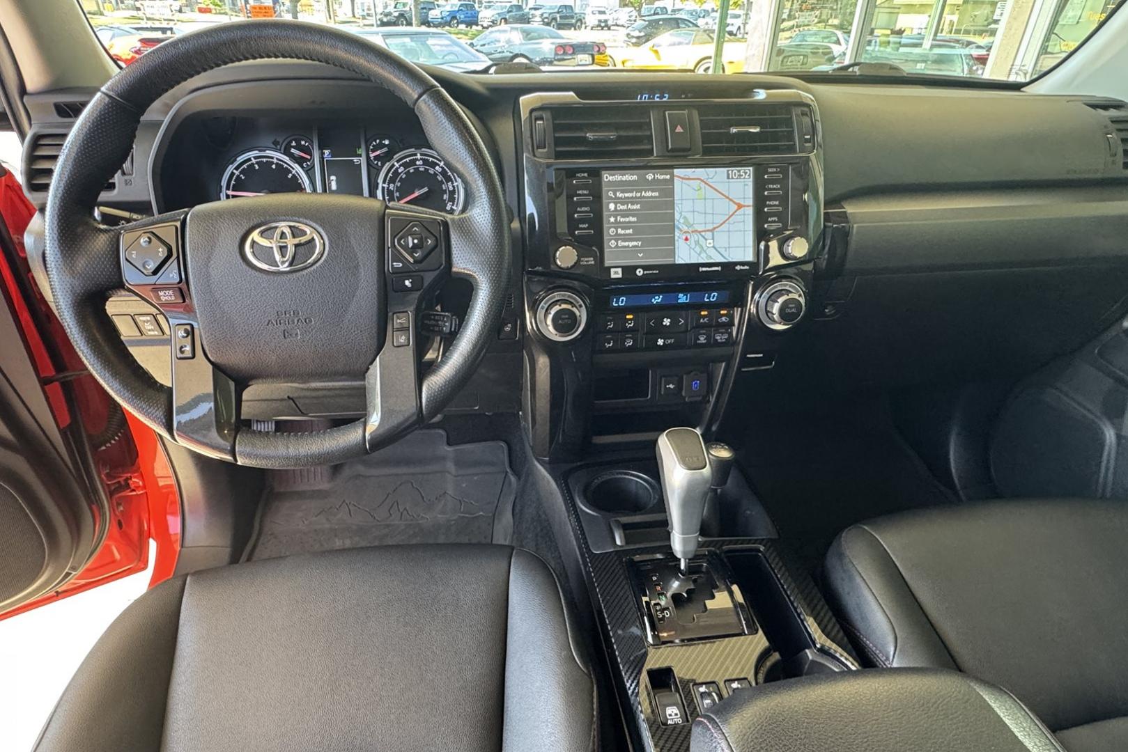 2023 Solar Octane /Black Toyota 4Runner TRD Pro (JTELU5JR7P6) with an V6 4.0 Liter engine, Automatic transmission, located at 2304 W. Main St., Boise, ID, 83702, (208) 342-7777, 43.622105, -116.218658 - Solar Octane TRD Pro! - Photo#19
