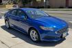 2018 Blue Lightning Metallic /Gray Ford Fusion (3FA6P0UU7JR) with an 4 Cyl 2.0 Liter Hybrid engine, Automatic transmission, located at 2304 W. Main St., Boise, ID, 83702, (208) 342-7777, 43.622105, -116.218658 - New Tires And Only 8,600 Miles!!!! - Photo#2