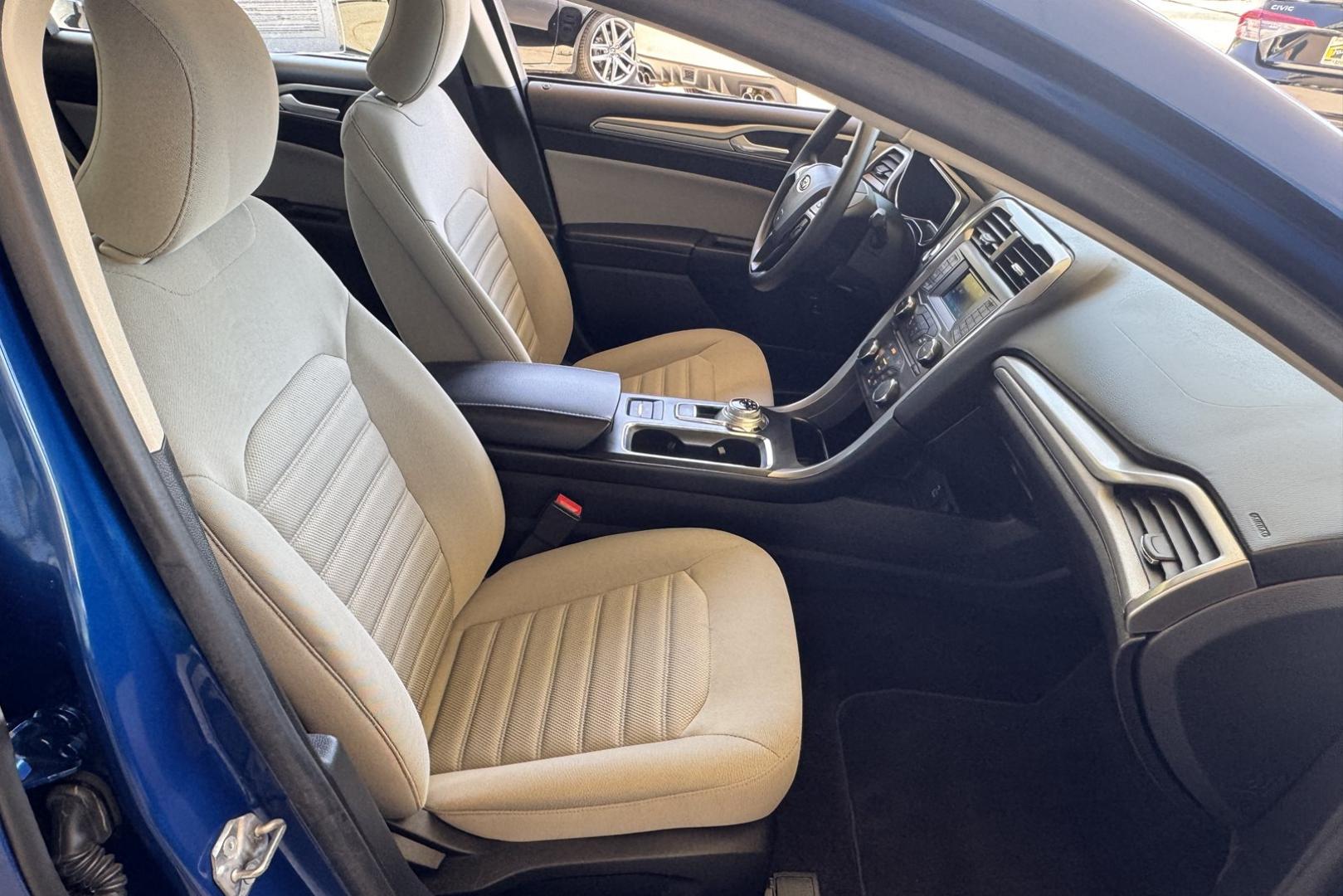 2018 Blue Lightning Metallic /Gray Ford Fusion (3FA6P0UU7JR) with an 4 Cyl 2.0 Liter Hybrid engine, Automatic transmission, located at 2304 W. Main St., Boise, ID, 83702, (208) 342-7777, 43.622105, -116.218658 - New Tires And Only 8,600 Miles!!!! - Photo#13