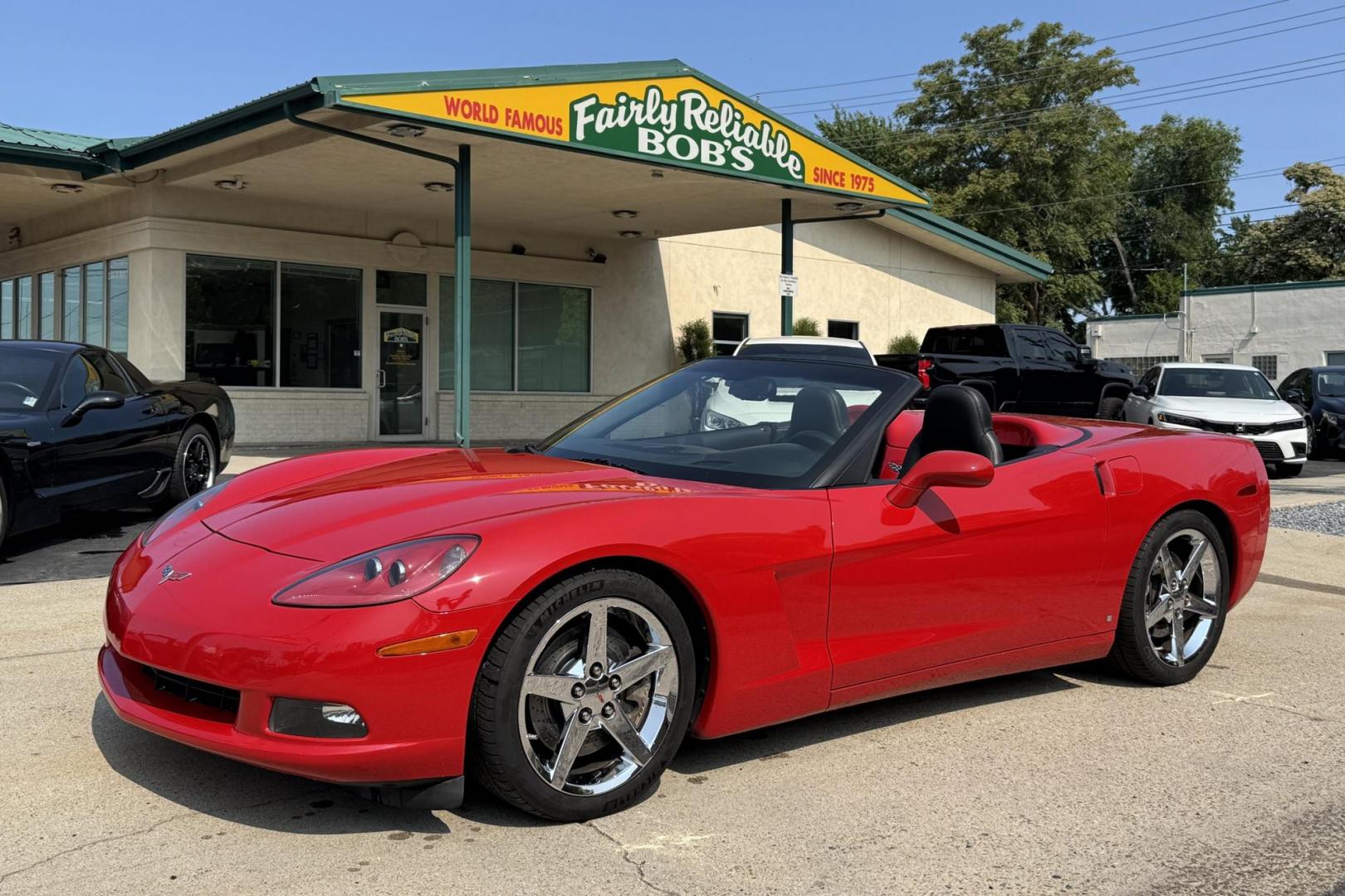 2007 Victory Red /Ebony Chevrolet Corvette 3LT (1G1YY36U275) with an V8 6.0 Liter engine, Automatic 6 Speed transmission, located at 2304 W. Main St., Boise, ID, 83702, (208) 342-7777, 43.622105, -116.218658 - Photo#0