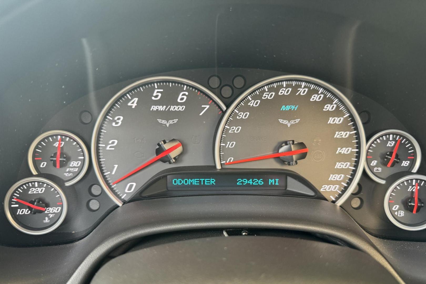 2007 Victory Red /Ebony Chevrolet Corvette 3LT (1G1YY36U275) with an V8 6.0 Liter engine, Automatic 6 Speed transmission, located at 2304 W. Main St., Boise, ID, 83702, (208) 342-7777, 43.622105, -116.218658 - Photo#5