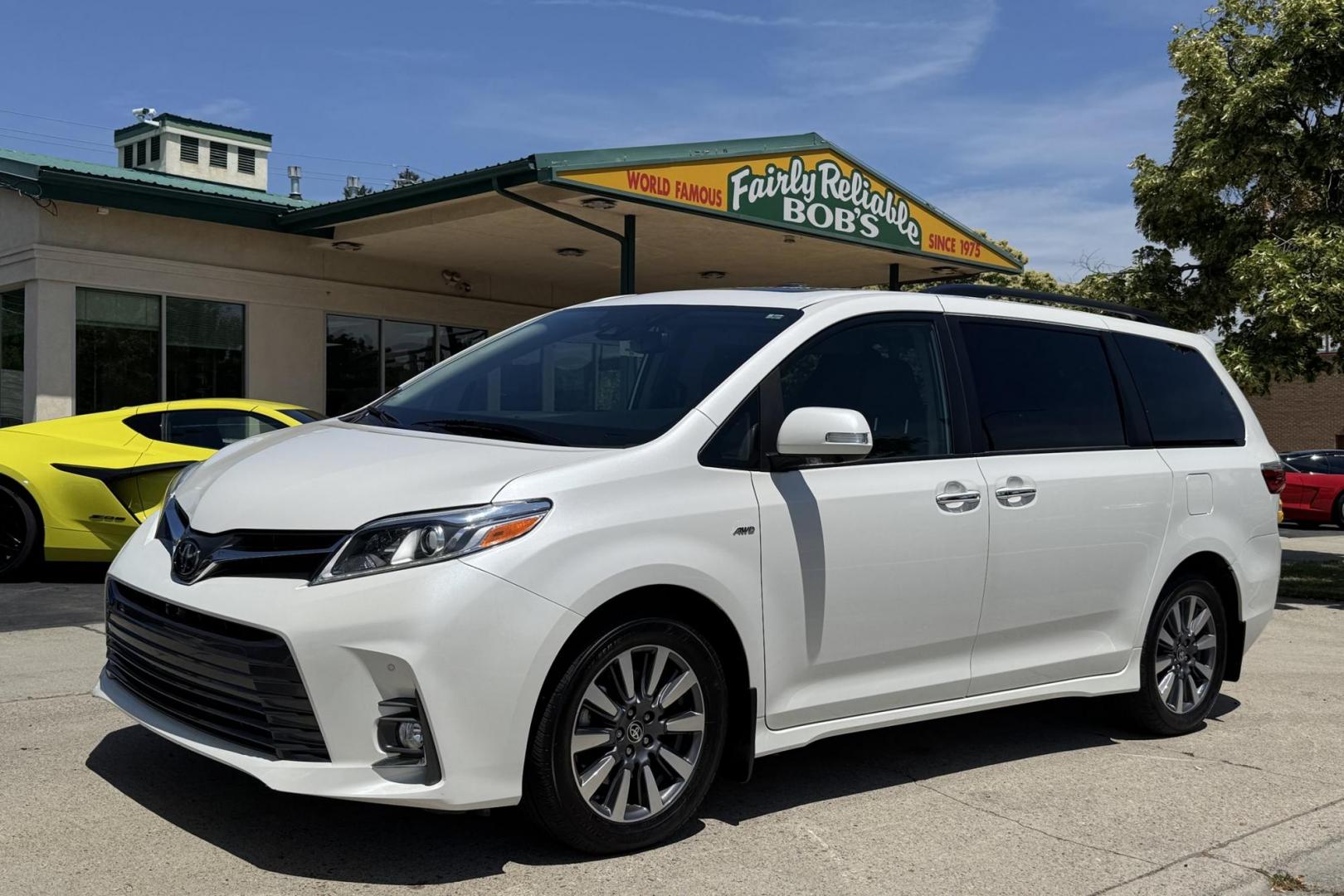 2020 Blizzard Pearl /Chestnut Toyota Sienna Limited Premium (5TDDZ3DCXLS) with an V6 3.5 Liter engine, Automatic 8 Speed transmission, located at 2304 W. Main St., Boise, ID, 83702, (208) 342-7777, 43.622105, -116.218658 - Hard To Find! Great To Own! Factory Rear Entertainment System Too! - Photo#0