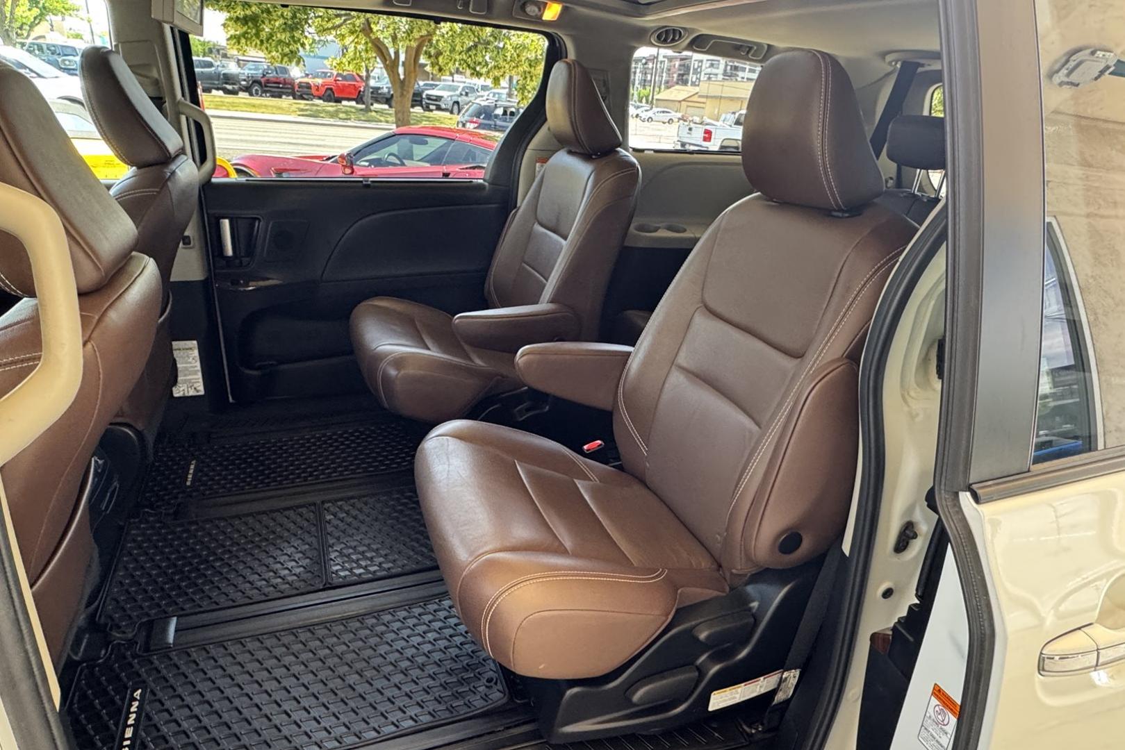 2020 Blizzard Pearl /Chestnut Toyota Sienna Limited Premium (5TDDZ3DCXLS) with an V6 3.5 Liter engine, Automatic 8 Speed transmission, located at 2304 W. Main St., Boise, ID, 83702, (208) 342-7777, 43.622105, -116.218658 - Hard To Find! Great To Own! Factory Rear Entertainment System Too! - Photo#11