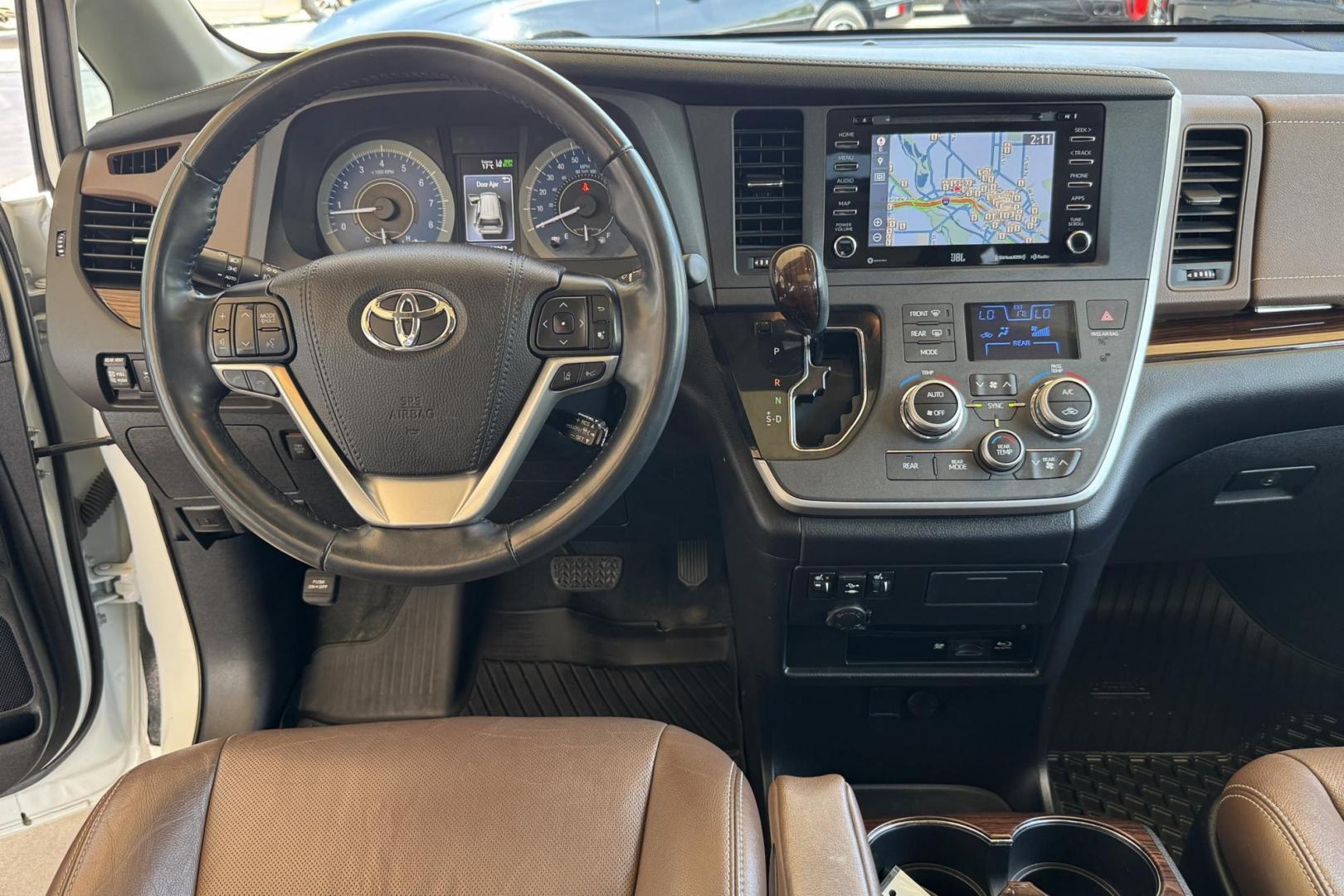 2020 Blizzard Pearl /Chestnut Toyota Sienna Limited Premium (5TDDZ3DCXLS) with an V6 3.5 Liter engine, Automatic 8 Speed transmission, located at 2304 W. Main St., Boise, ID, 83702, (208) 342-7777, 43.622105, -116.218658 - Hard To Find! Great To Own! Factory Rear Entertainment System Too! - Photo#13