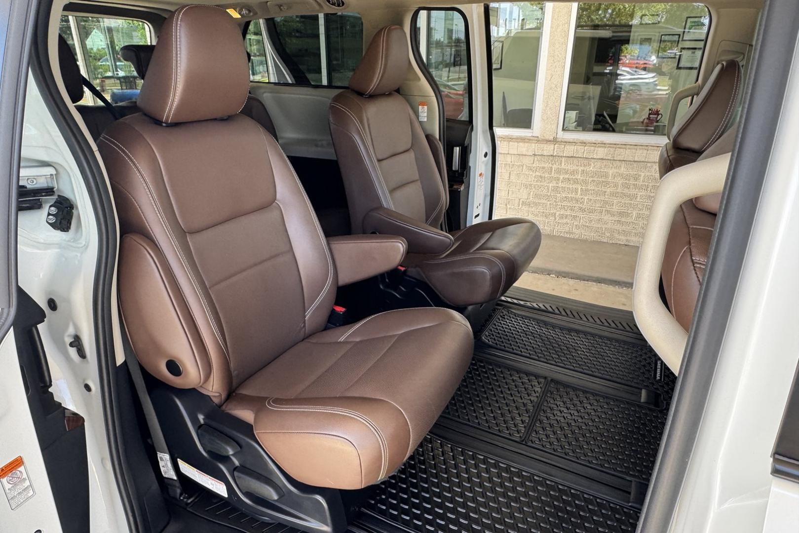 2020 Blizzard Pearl /Chestnut Toyota Sienna Limited Premium (5TDDZ3DCXLS) with an V6 3.5 Liter engine, Automatic 8 Speed transmission, located at 2304 W. Main St., Boise, ID, 83702, (208) 342-7777, 43.622105, -116.218658 - Hard To Find! Great To Own! Factory Rear Entertainment System Too! - Photo#24