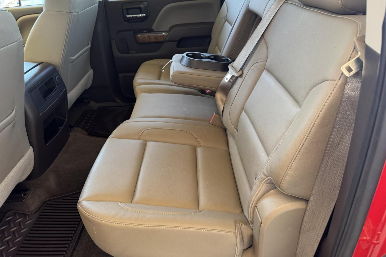 2016 Victory Red /Tan GMC Sierra 3500HD SLT (1GT42XC89GF) with an V8 6.6 Liter Turbo Duramax Diesel engine, Automatic 6 Speed With Overdrive Allison transmission, located at 2304 W. Main St., Boise, ID, 83702, (208) 342-7777, 43.622105, -116.218658 - Long Bed! Capable Hauler! - Photo#14
