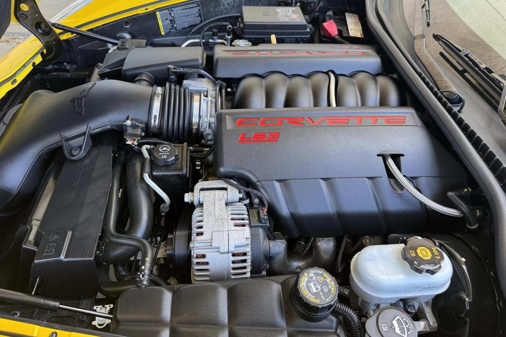 2011 Velocity Yellow /Ebony Chevrolet Corvette Grand Sport 3LT (1G1YW2DWXB5) with an V8 6.2 Liter engine, Automatic 6 Speed transmission, located at 2304 W. Main St., Boise, ID, 83702, (208) 342-7777, 43.622105, -116.218658 - Photo#12
