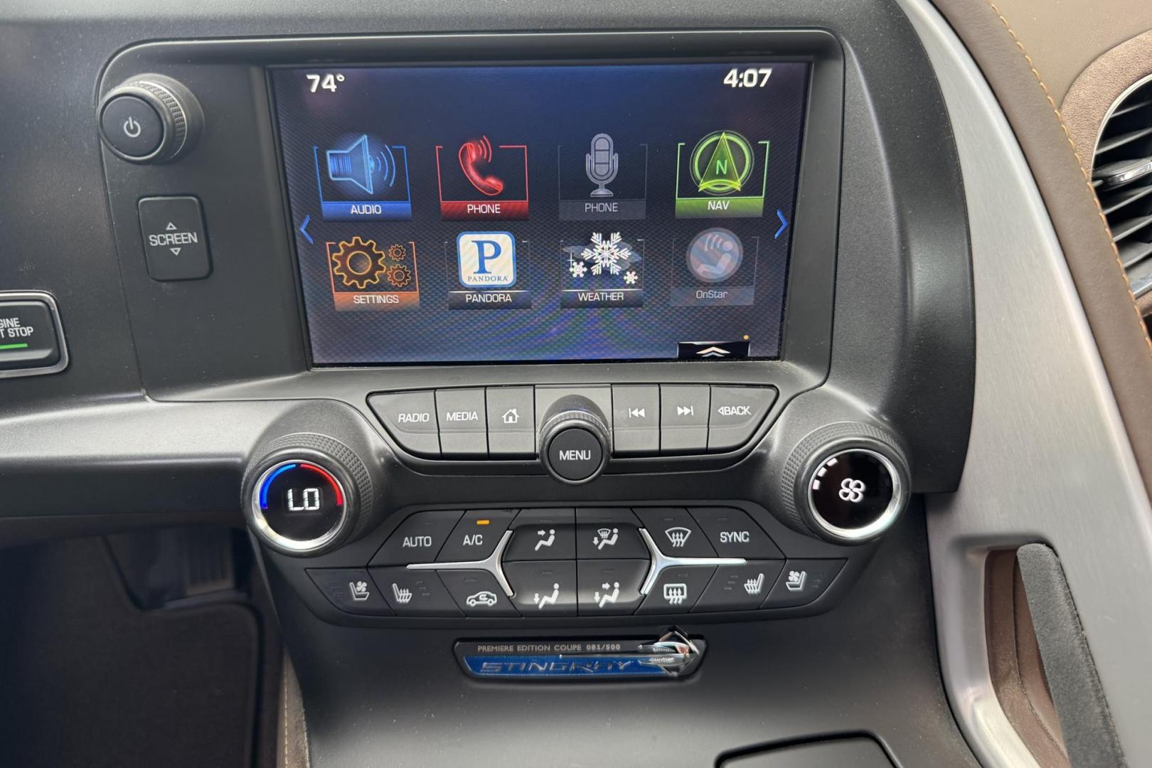 2014 Laguna Blue /Brownstone Chevrolet Corvette Stingray 3LT Z51 (1G1YL2D71E5) with an V8 6.2 Liter engine, 7 Speed Manual w/ Rev Matching transmission, located at 2304 W. Main St., Boise, ID, 83702, (208) 342-7777, 43.622105, -116.218658 - The 2014 Chevrolet Corvette Premiere Edition is a limited-production model of the Corvette Stingray, celebrating the debut of the C7 generation. Only 500 coupes were produced, exclusively in Laguna Blue with a Brownstone interior. One Owner Idaho Stingray! - Photo#6