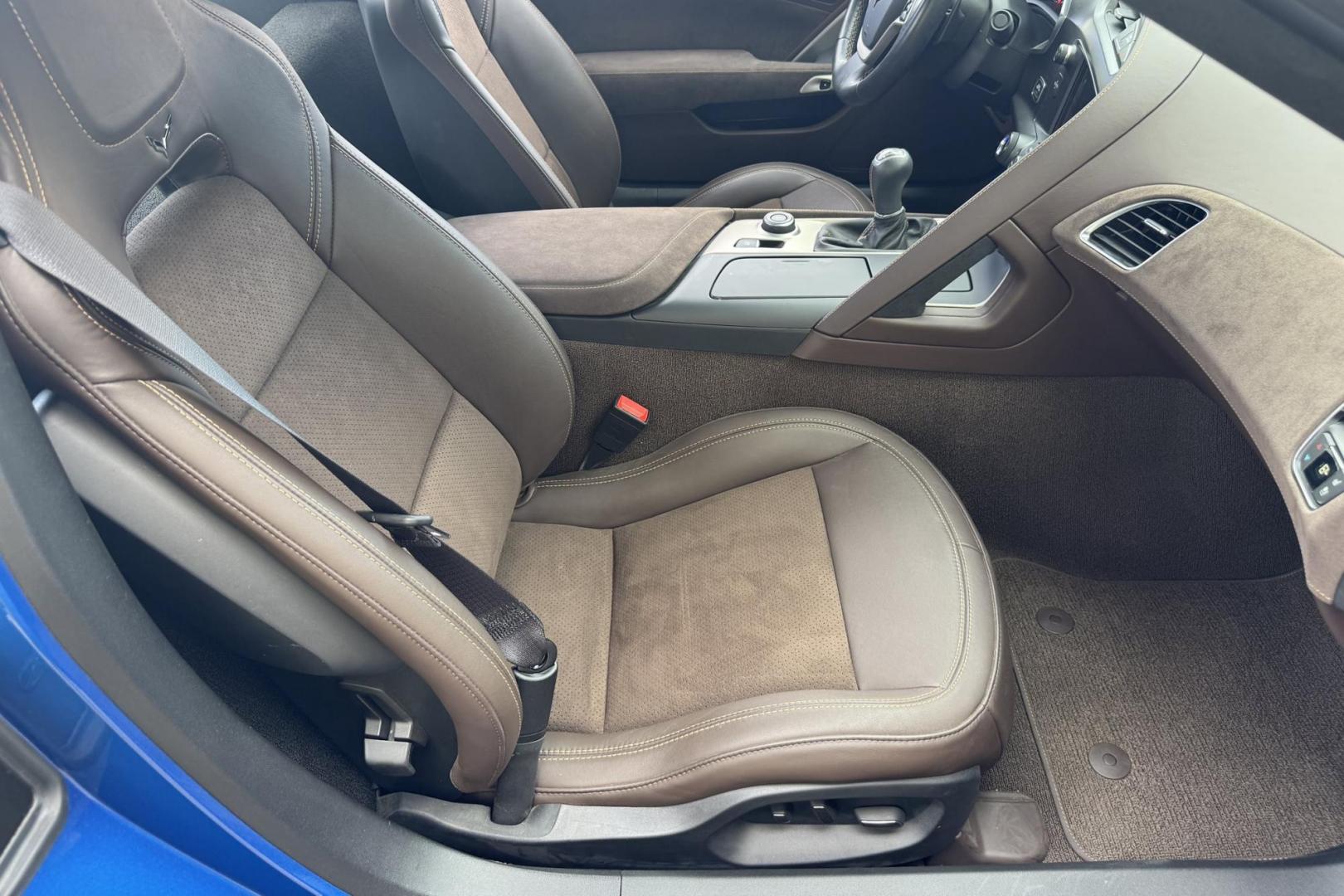 2014 Laguna Blue /Brownstone Chevrolet Corvette Stingray 3LT Z51 (1G1YL2D71E5) with an V8 6.2 Liter engine, 7 Speed Manual w/ Rev Matching transmission, located at 2304 W. Main St., Boise, ID, 83702, (208) 342-7777, 43.622105, -116.218658 - The 2014 Chevrolet Corvette Premiere Edition is a limited-production model of the Corvette Stingray, celebrating the debut of the C7 generation. Only 500 coupes were produced, exclusively in Laguna Blue with a Brownstone interior. One Owner Idaho Stingray! - Photo#13