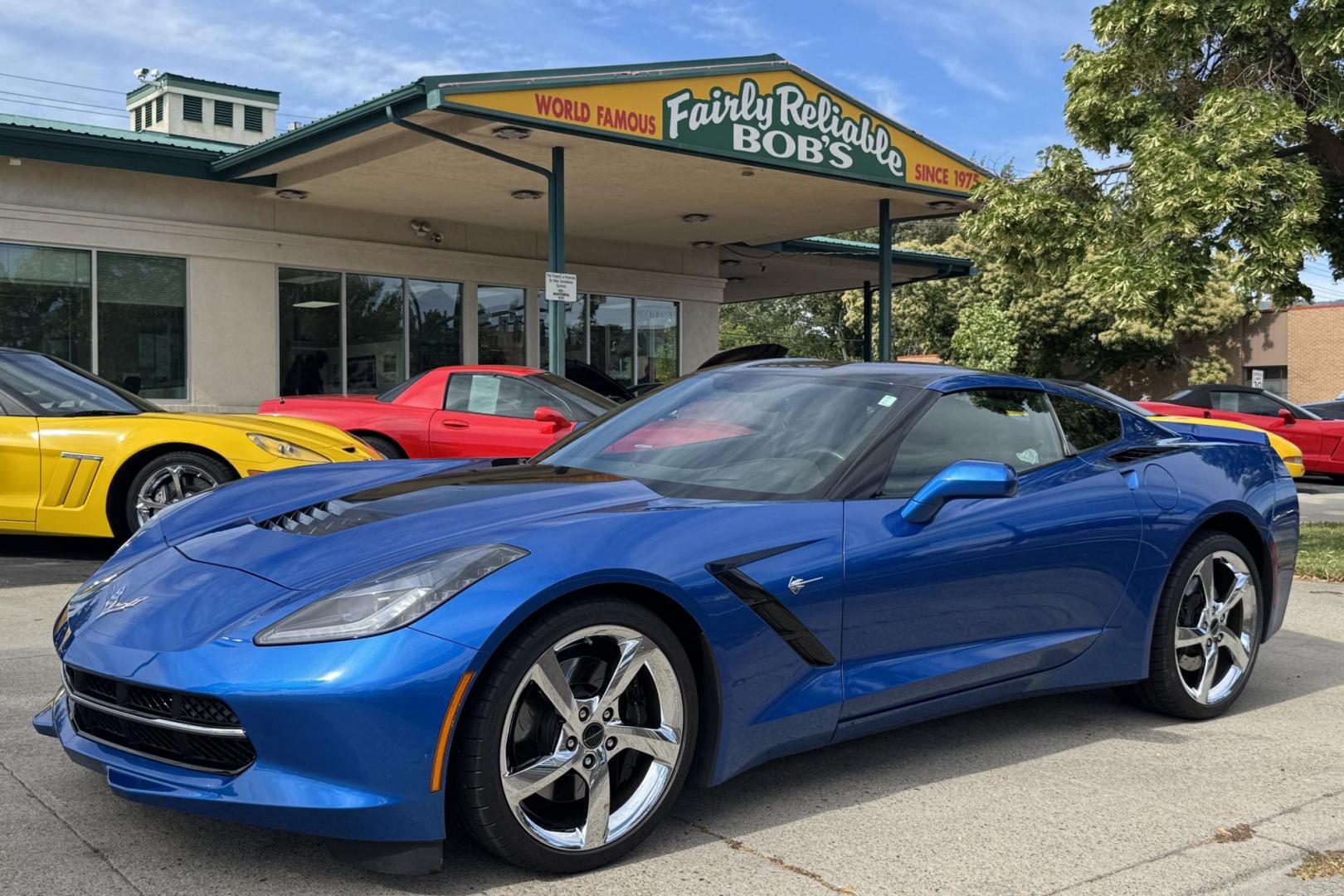 2014 Laguna Blue /Brownstone Chevrolet Corvette Stingray 3LT Z51 (1G1YL2D71E5) with an V8 6.2 Liter engine, 7 Speed Manual w/ Rev Matching transmission, located at 2304 W. Main St., Boise, ID, 83702, (208) 342-7777, 43.622105, -116.218658 - The 2014 Chevrolet Corvette Premiere Edition is a limited-production model of the Corvette Stingray, celebrating the debut of the C7 generation. Only 500 coupes were produced, exclusively in Laguna Blue with a Brownstone interior. One Owner Idaho Stingray! - Photo#17