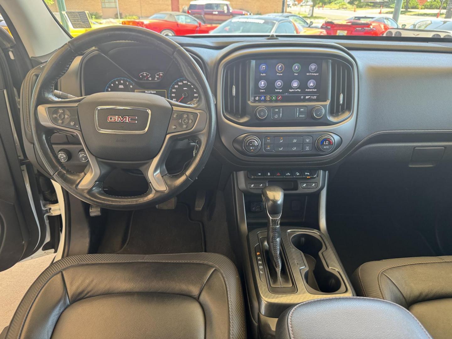 2022 Summit White /Jet Black GMC Canyon AT4 (1GTG6FEN8N1) with an V6 3.6 Liter engine, Automatic 8 Speed transmission, located at 2304 W. Main St., Boise, ID, 83702, (208) 342-7777, 43.622105, -116.218658 - Photo#16