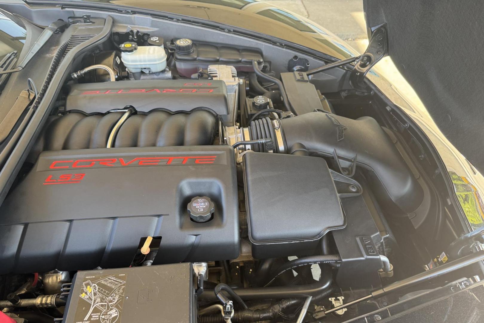 2008 Black /Tan Chevrolet Corvette 2LT (1G1YY26W785) with an V8 6.2 Liter engine, Automatic 6 Speed transmission, located at 2304 W. Main St., Boise, ID, 83702, (208) 342-7777, 43.622105, -116.218658 - Photo#8