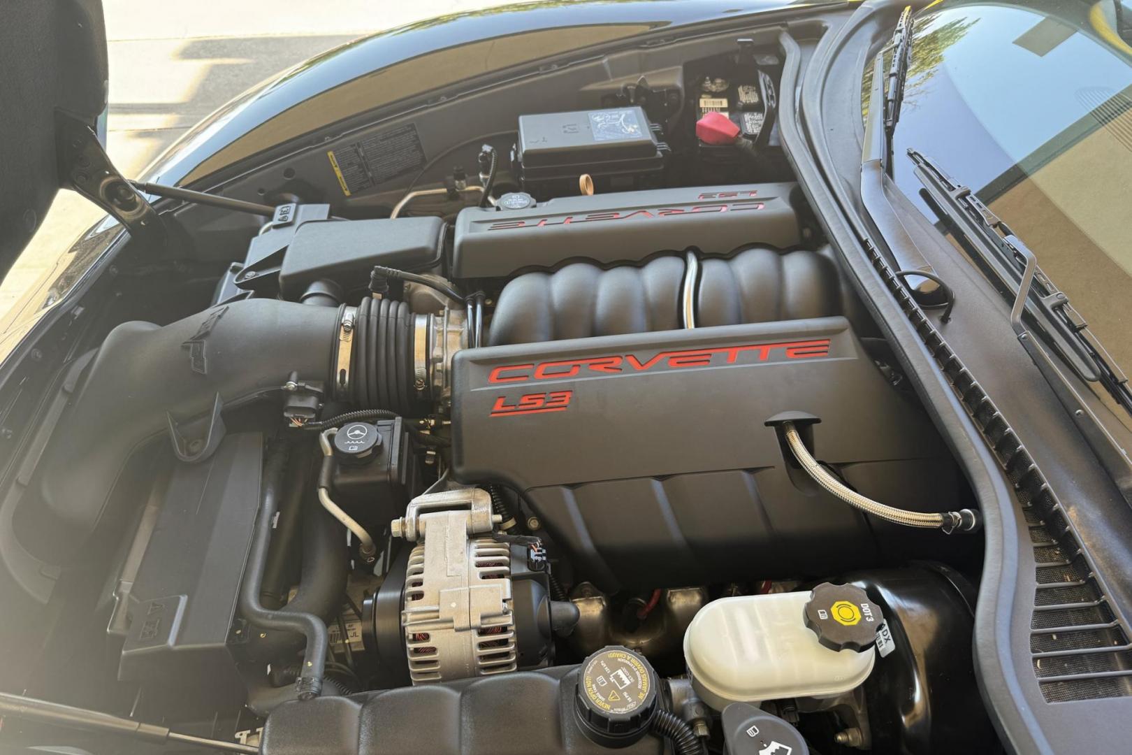 2008 Black /Tan Chevrolet Corvette 2LT (1G1YY26W785) with an V8 6.2 Liter engine, Automatic 6 Speed transmission, located at 2304 W. Main St., Boise, ID, 83702, (208) 342-7777, 43.622105, -116.218658 - Photo#7