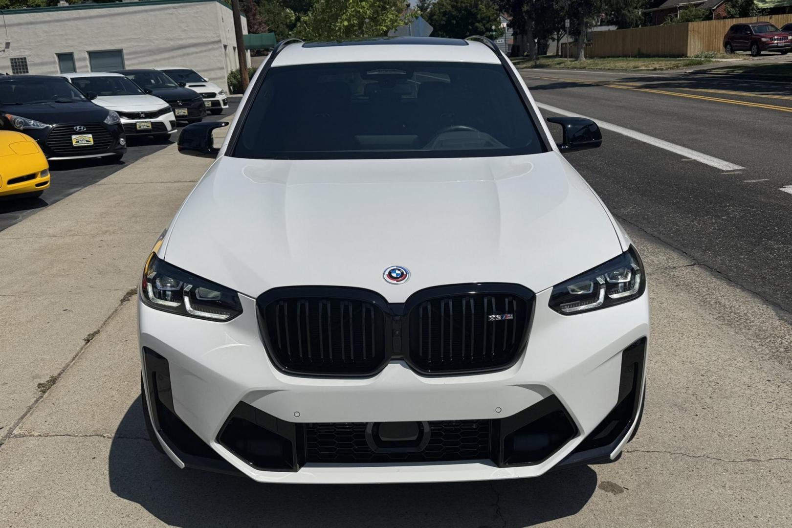 2022 Alpine White /Sakhir Orange/Black Leather BMW X3 M Competition Package (5YM13EC09N9) with an Inine 6 Cyl Twin Turbo engine, Automatic 8 Speed transmission, located at 2304 W. Main St., Boise, ID, 83702, (208) 342-7777, 43.622105, -116.218658 - Looking For Sport? How about 503 horsepower and 479 pound-feet of Torque! Only 8,000 Miles! - Photo#5