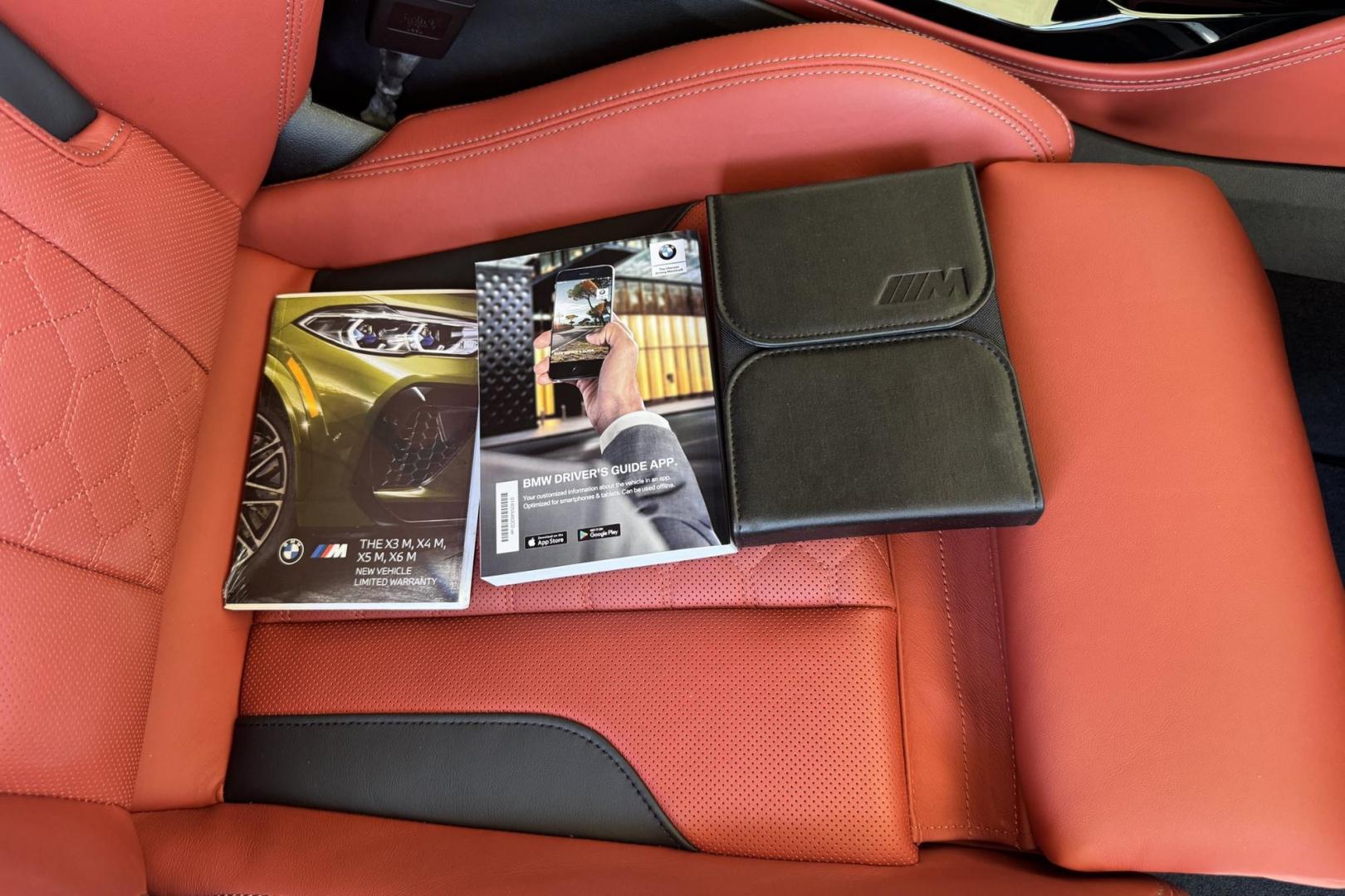 2022 Alpine White /Sakhir Orange/Black Leather BMW X3 M Competition Package (5YM13EC09N9) with an Inine 6 Cyl Twin Turbo engine, Automatic 8 Speed transmission, located at 2304 W. Main St., Boise, ID, 83702, (208) 342-7777, 43.622105, -116.218658 - Looking For Sport? How about 503 horsepower and 479 pound-feet of Torque! Only 8,000 Miles! - Photo#24