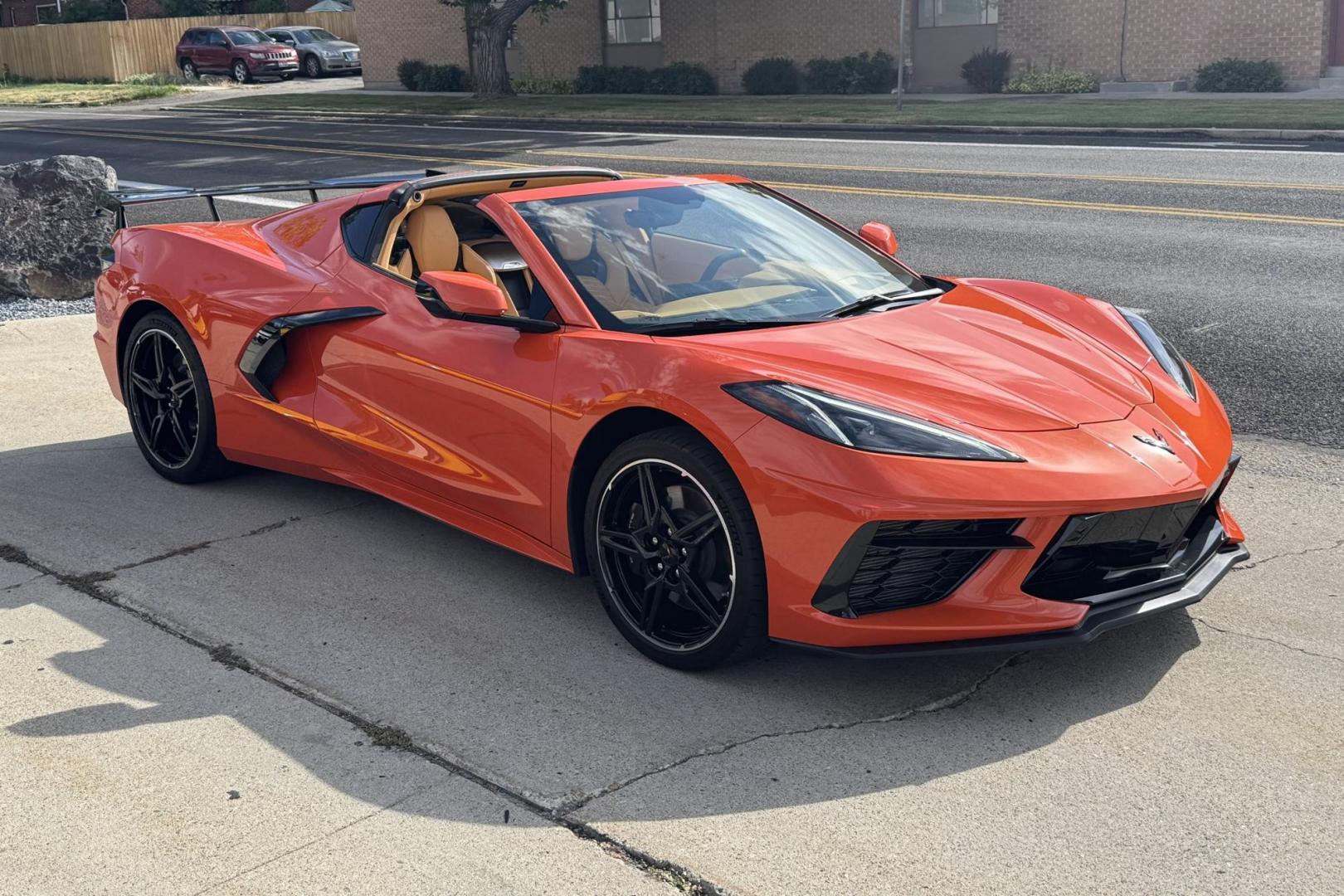 2020 Sebring Orange /Natural Chevrolet Corvette Stingray 3LT Z51 (1G1Y82D43L5) with an V8 6.2 Liter engine, Automatic 8 Speed transmission, located at 2304 W. Main St., Boise, ID, 83702, (208) 342-7777, 43.622105, -116.218658 - Breathtaking C8! Only 2k Miles! - Photo#2