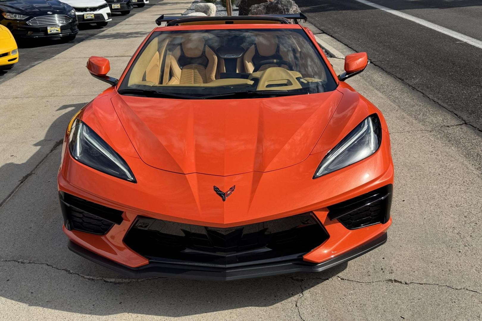 2020 Sebring Orange /Natural Chevrolet Corvette Stingray 3LT Z51 (1G1Y82D43L5) with an V8 6.2 Liter engine, Automatic 8 Speed transmission, located at 2304 W. Main St., Boise, ID, 83702, (208) 342-7777, 43.622105, -116.218658 - Breathtaking C8! Only 2k Miles! - Photo#3
