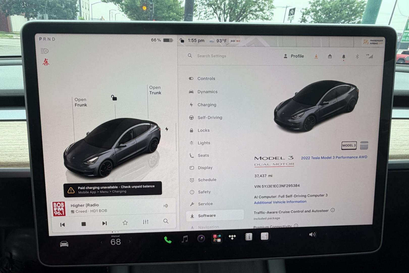 2022 Midnight Silver Metallic /Black Tesla Model 3 Performance (5YJ3E1EC3NF) with an 75 kWh engine, Automatic transmission, located at 2304 W. Main St., Boise, ID, 83702, (208) 342-7777, 43.622105, -116.218658 - All Wheel Drive Performance! Clean And Ready To Go!- Photo#18