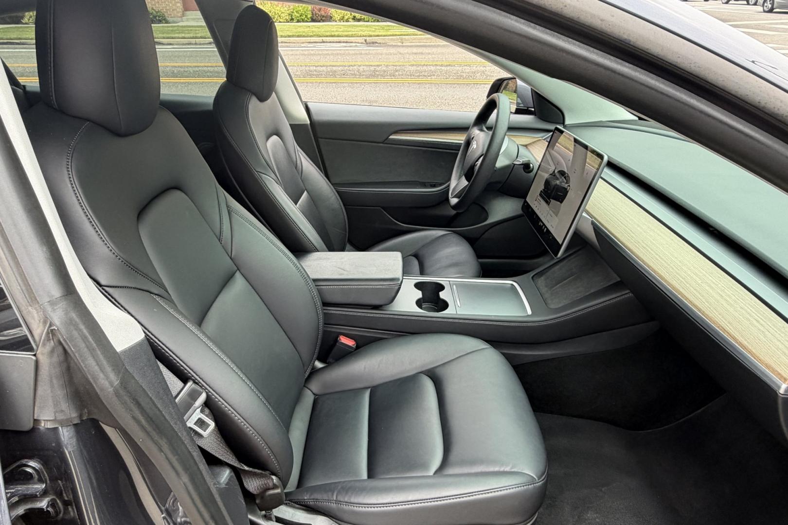 2022 Midnight Silver Metallic /Black Tesla Model 3 Performance (5YJ3E1EC3NF) with an 75 kWh engine, Automatic transmission, located at 2304 W. Main St., Boise, ID, 83702, (208) 342-7777, 43.622105, -116.218658 - All Wheel Drive Performance! Clean And Ready To Go!- Photo#21